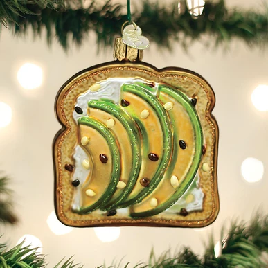 Avocado Toast Ornament by Old World Christmas Avocado Toast Ornament by Old World Christmas